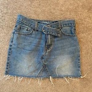 Pacsun Jean skirt with belt, size 24